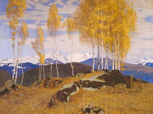 Adrian Scott Stokes Autumn in the Mountains Spain oil painting art